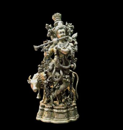 Bronze Beautiful Lord Krishna idol For Sale