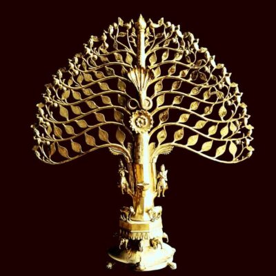 Antique Bronze Lakshmi Lamp Vilakku Oil Lamp Of Kerala for sale online
