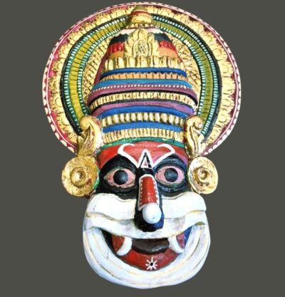 Antique Wooden Kathakali Mask from Kerala For sale