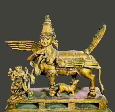 Wooden Kamadenu Goddess Statue for sale